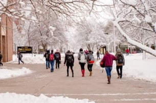 A photograph of Michigan Technological University's campus.